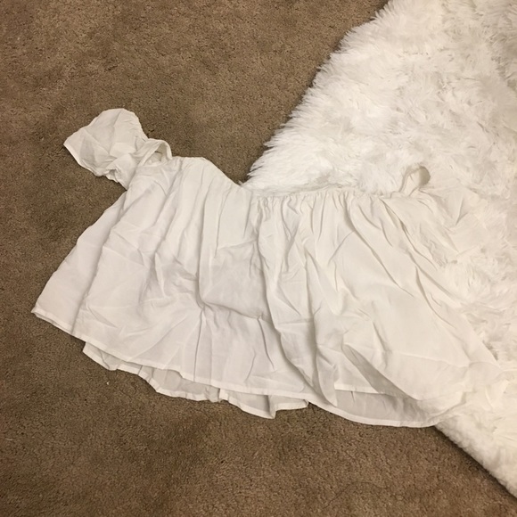 Tops - Ruffle Off the Shoulder Crop